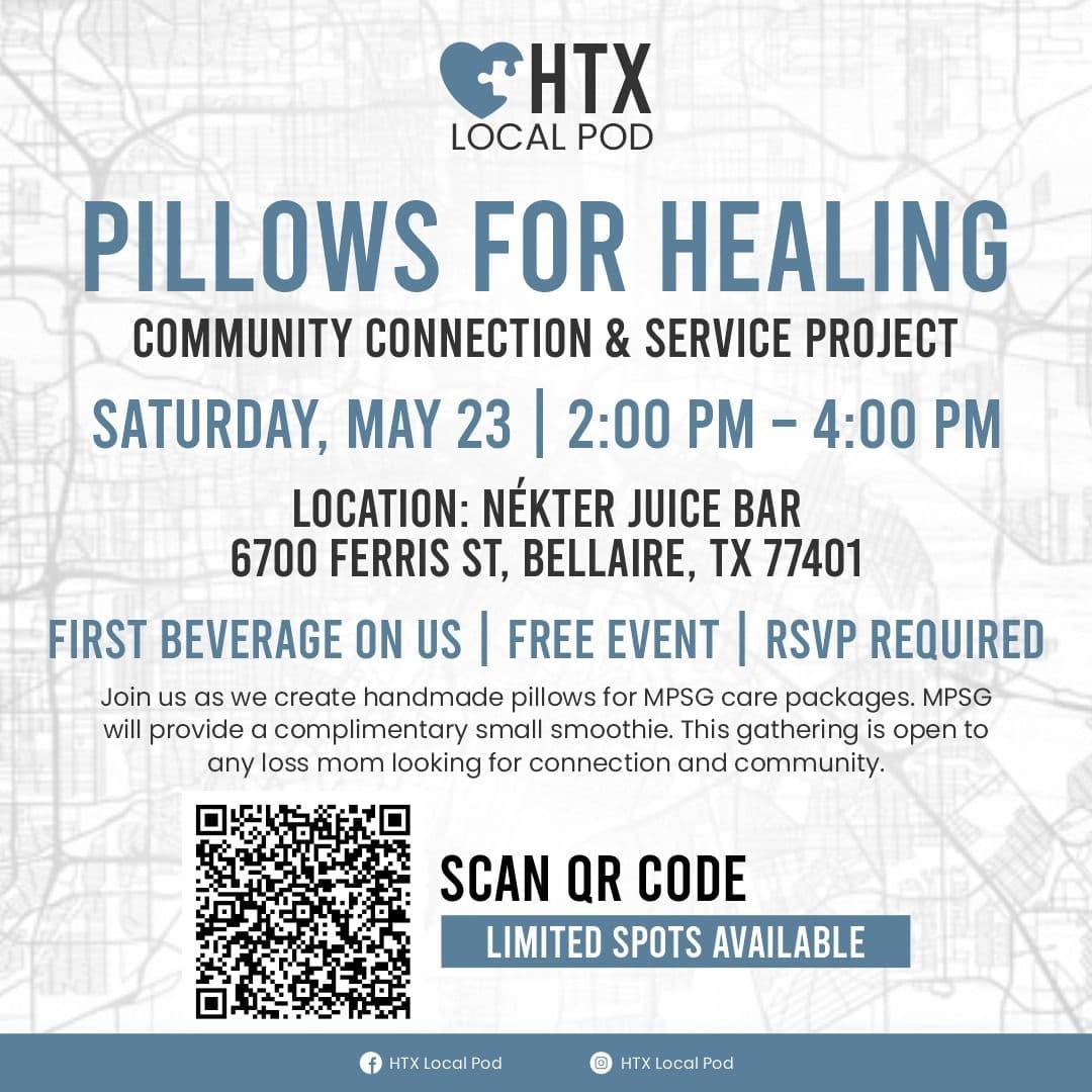 HTX Pod Gathering: Pillows for Healing